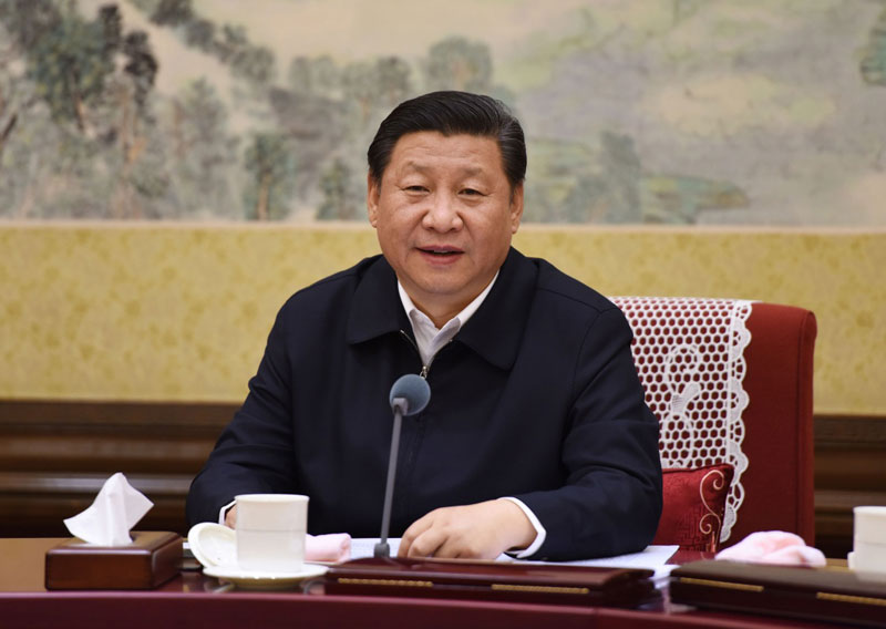12月28日至29日，中共中央政治局召開(kāi)專(zhuān)題民主生活會(huì)，對(duì)照檢查踐行“三嚴(yán)三實(shí)”情況，討論研究加強(qiáng)黨風(fēng)廉政建設(shè)措施。中共中央總書(shū)記習(xí)近平主持會(huì)議並發(fā)表重要講話(huà)。新華社記者 李學(xué)仁 攝