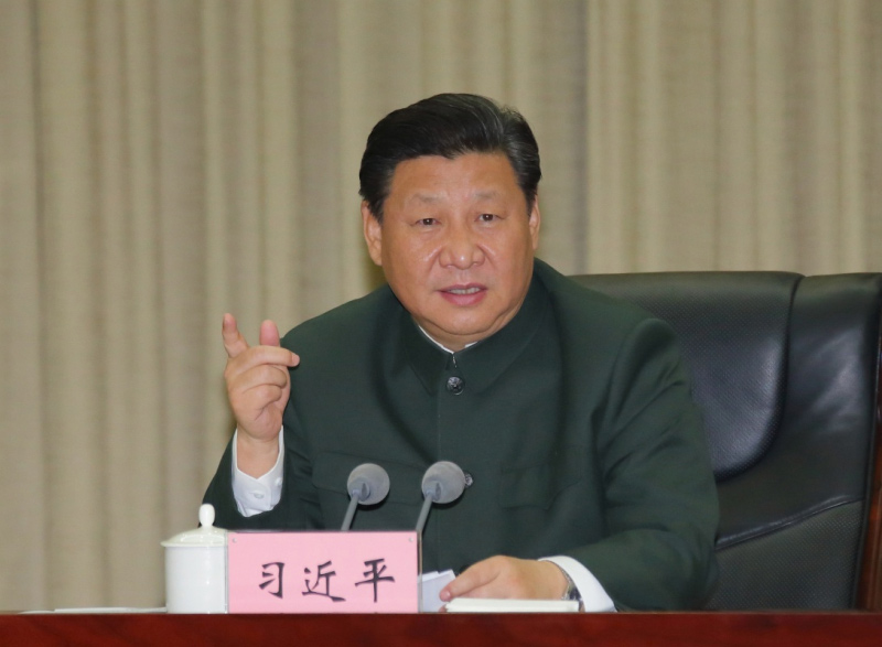 1月5日，中共中央總書記、國家主席、中央軍委主席習(xí)近平到第13集團(tuán)軍視察。在聽取集團(tuán)軍工作匯報后，習(xí)近平發(fā)表重要講話。新華社記者 李剛 攝