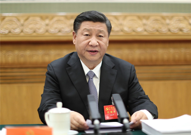 10月20日,中國(guó)共產(chǎn)黨第十九次全國(guó)代表大會(huì)主席團(tuán)在北京人民大會(huì)堂舉行第二次會(huì)議。習(xí)近平同志主持會(huì)議。新華社記者 鞠鵬 攝