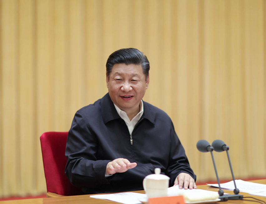 2018年6月22日至23日，中央外事工作會議在北京召開。中共中央總書記、國家主席、中央軍委主席習近平在會上發表重要講話。 新華社記者 鞠鵬 攝