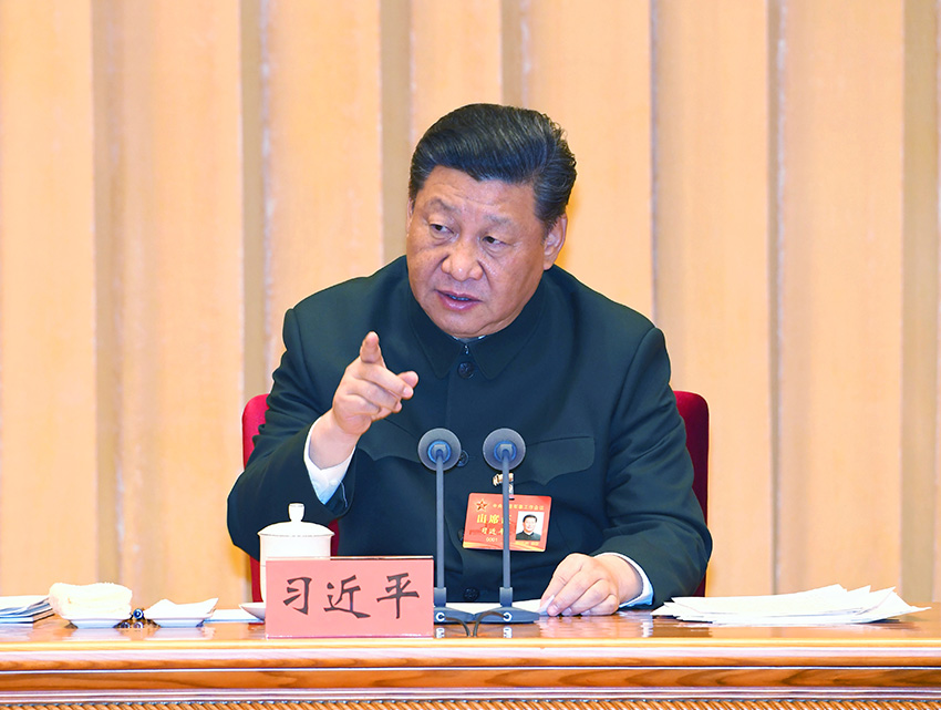 1月4日，中央軍委軍事工作會(huì)議在北京召開(kāi)。中共中央總書(shū)記、國(guó)家主席、中央軍委主席習(xí)近平出席會(huì)議並發(fā)表重要講話(huà)。 新華社記者 李剛 攝
