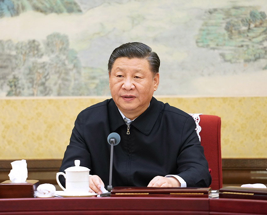 12月26日至27日，中共中央政治局召開“不忘初心、牢記使命”專題民主生活會，中共中央總書記習(xí)近平主持會議並發(fā)表重要講話。 新華社記者 李學(xué)仁 攝