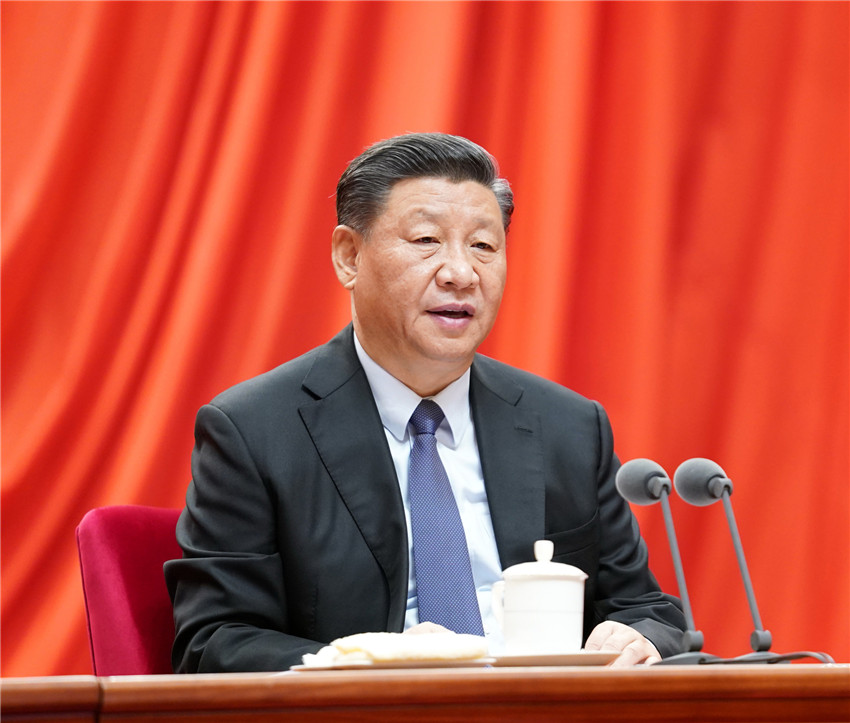 1月13日，中共中央總書記、國(guó)家主席、中央軍委主席習(xí)近平在中國(guó)共產(chǎn)黨第十九屆中央紀(jì)律檢查委員會(huì)第四次全體會(huì)議上發(fā)表重要講話。新華社記者 黃敬文 攝