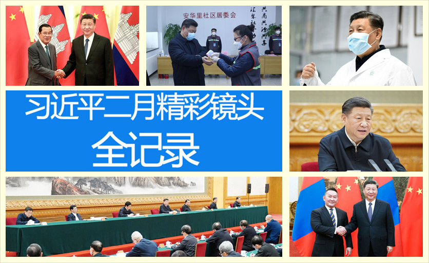 高清圖集：習近平二月精彩鏡頭全記錄