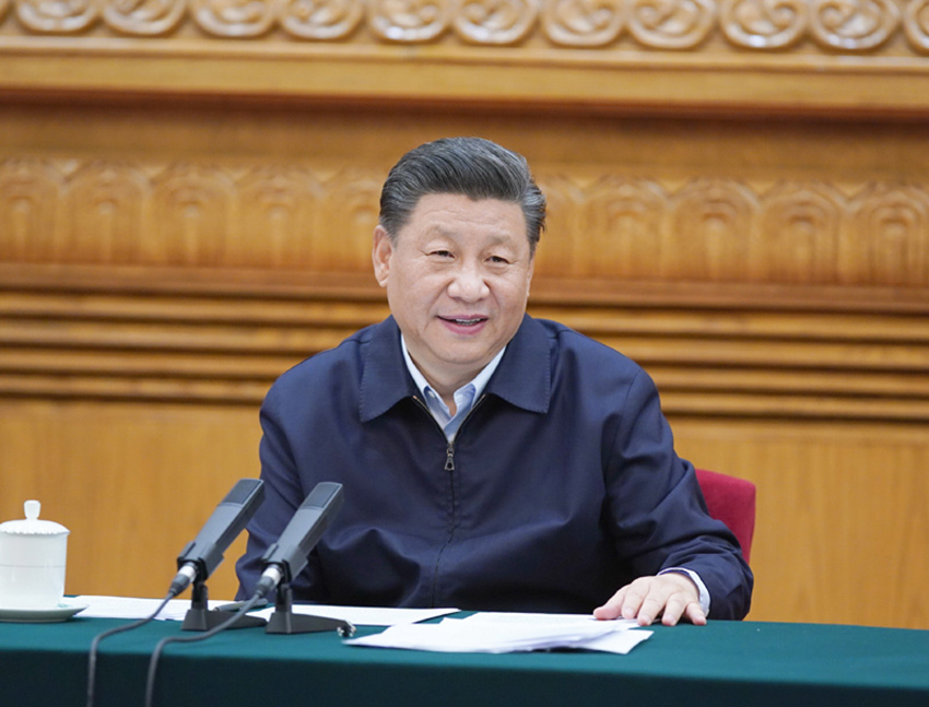 6月2日，中共中央總書記、國家主席、中央軍委主席習近平在北京主持召開專家學者座談會並發表重要講話。 新華社記者 李學仁 攝