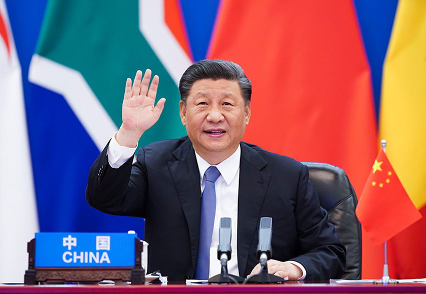 6月17日晚，國家主席習近平在北京主持中非團結抗疫特別峰會並發表題為《團結抗疫　共克時艱》的主旨講話。本次峰會由中國和非洲聯盟輪值主席國南非、中非合作論壇共同主席國塞內加爾共同發起，以視頻方式舉行。 新華社記者 黃敬文 攝