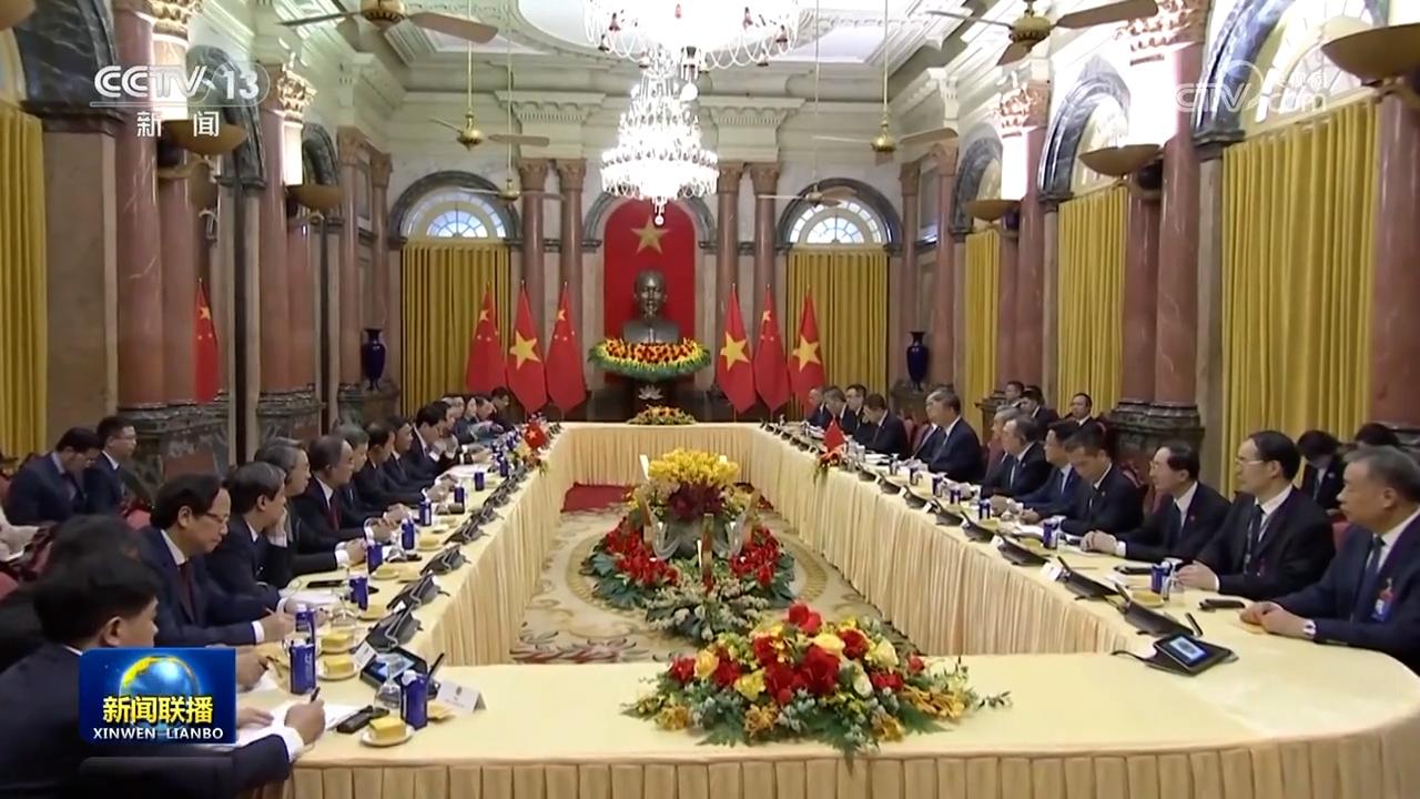 習(xí)近平會(huì)見(jiàn)越南國(guó)家主席